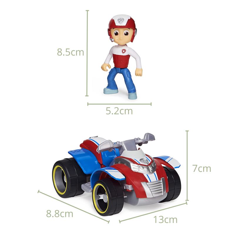 Personagens Patrulha Canina Coleção Completa Bambino - Boneco + Carrinho
