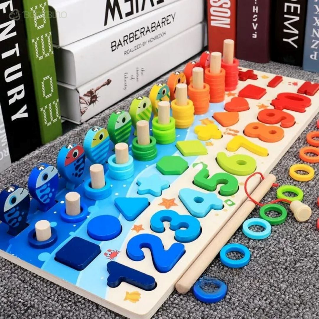 Brinquedo Kit Desenvolvimento Infantil: Coordenação, Paciência e Raciocínio Lógico Bambino