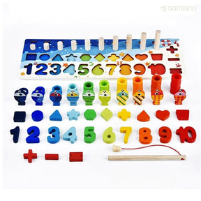 Brinquedo Kit Desenvolvimento Infantil: Coordenação, Paciência e Raciocínio Lógico Bambino