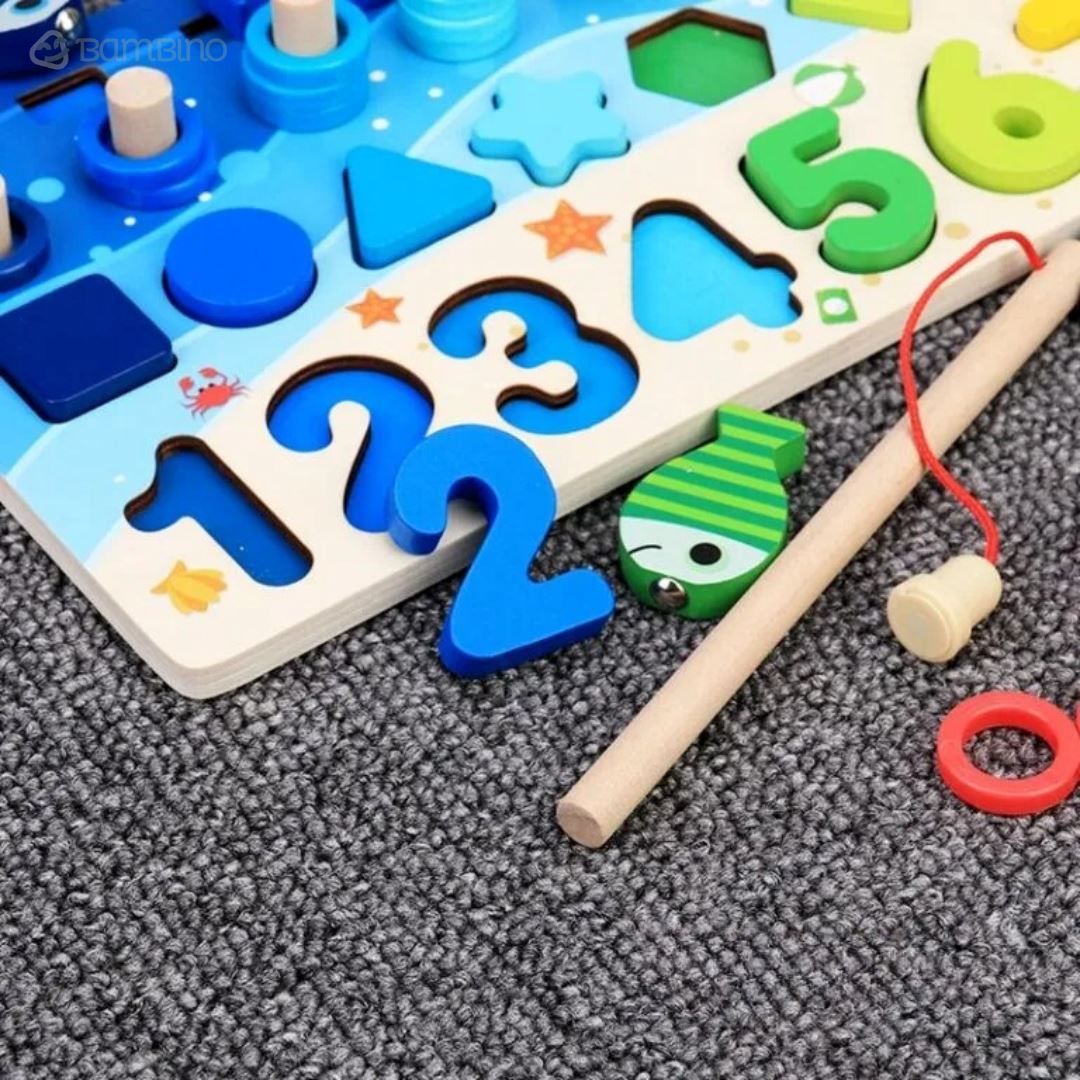 Brinquedo Kit Desenvolvimento Infantil: Coordenação, Paciência e Raciocínio Lógico Bambino