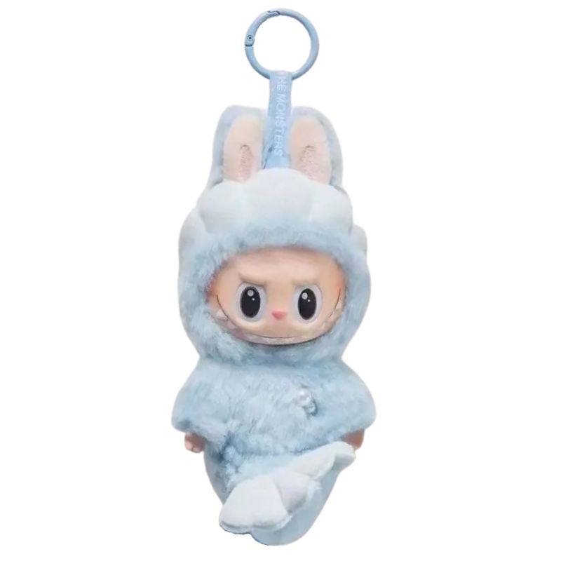 Boneco Labubu Merlin Sereia Azul Colecionável