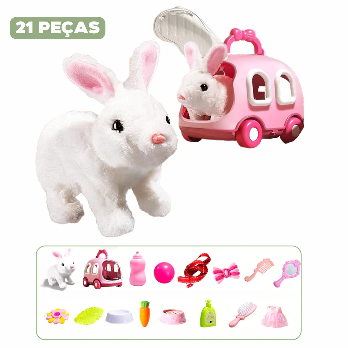Coelho de Páscoa Pelúcia Elétrico