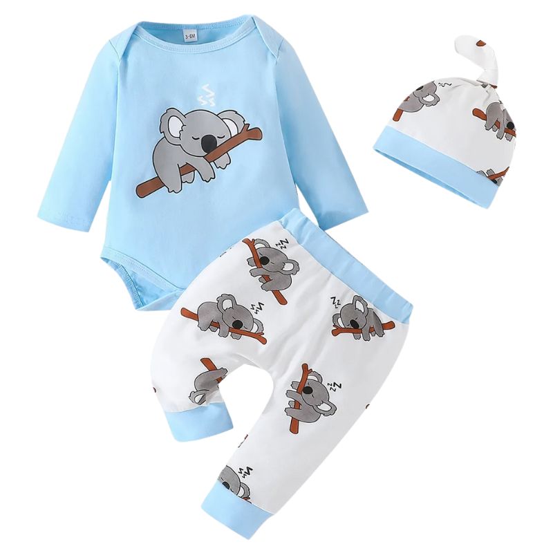 Conjunto 3 Peças para Bebê Personalizado Coala