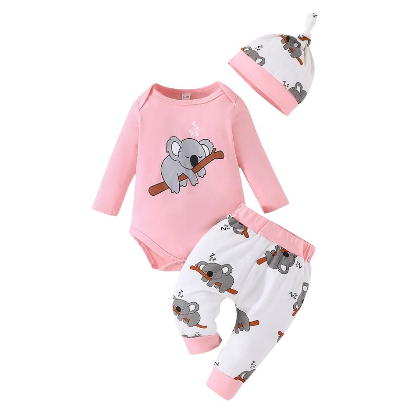 Conjunto 3 Peças para Bebê Personalizado Coala