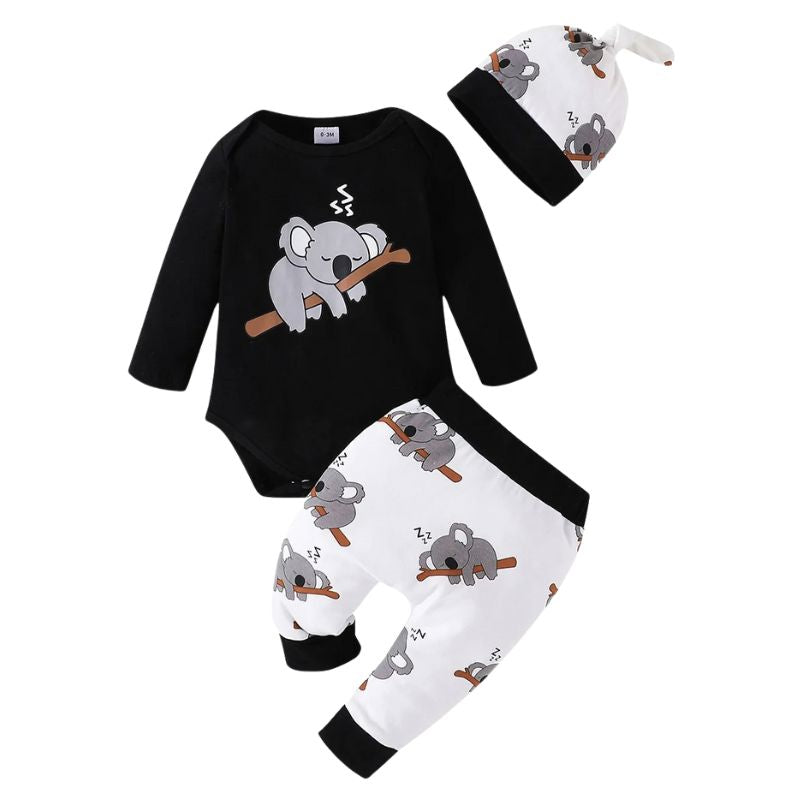 Conjunto 3 Peças para Bebê Personalizado Coala