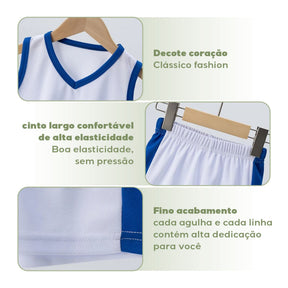 Conjunto de Basquete Infantil para o Verão - Conjunto com até 4 Unidades