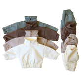 Conjunto Moletom Infantil Gola Alta com Zíper