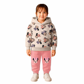 Conjunto Moletom Infantil Minnie com Capuz