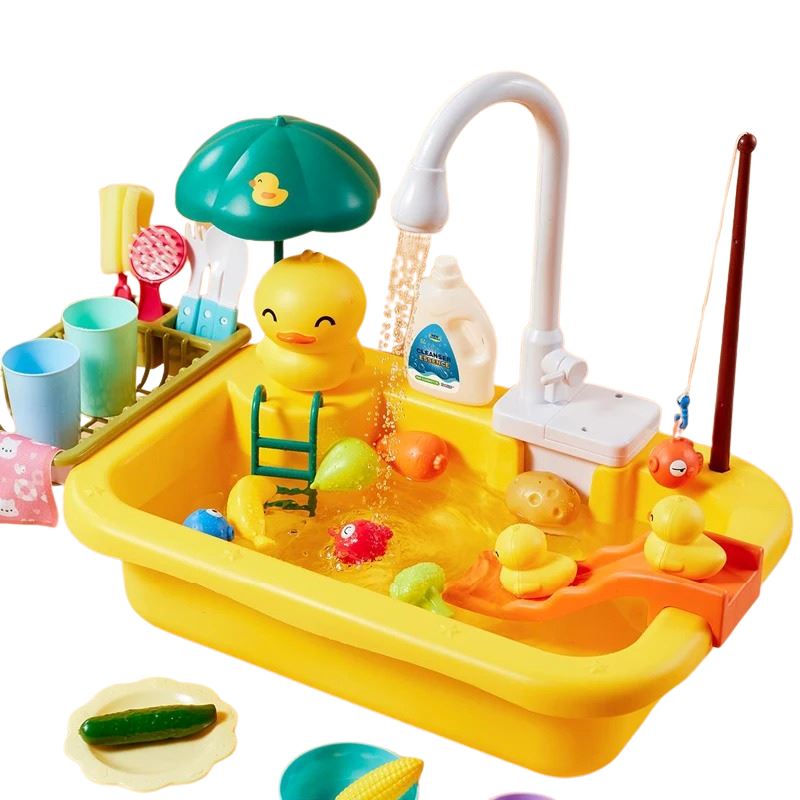 Pia de Brinquedo que sai Água com Acessórios