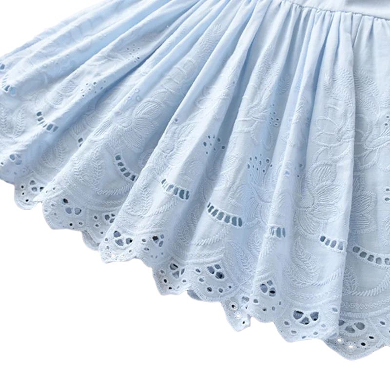 Vestido Azul Celeste para Meninas - Charme Casual para Festas de Verão