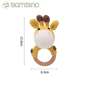 Chocalho Ternura Trabalhado Para Recém Nascidos Bambino