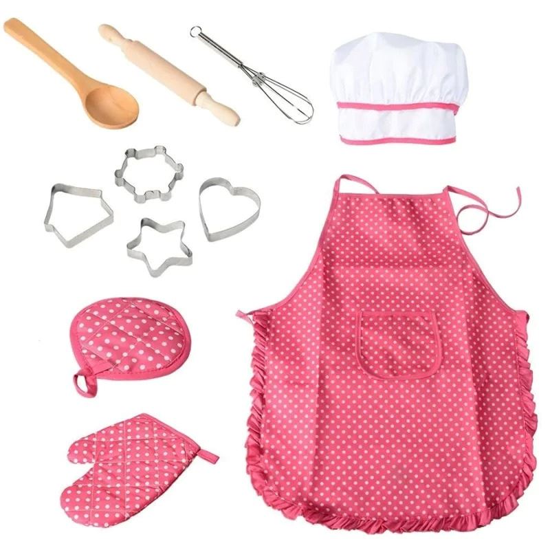Kit Acessórios de Cozinha + Avental Infantil Bambino
