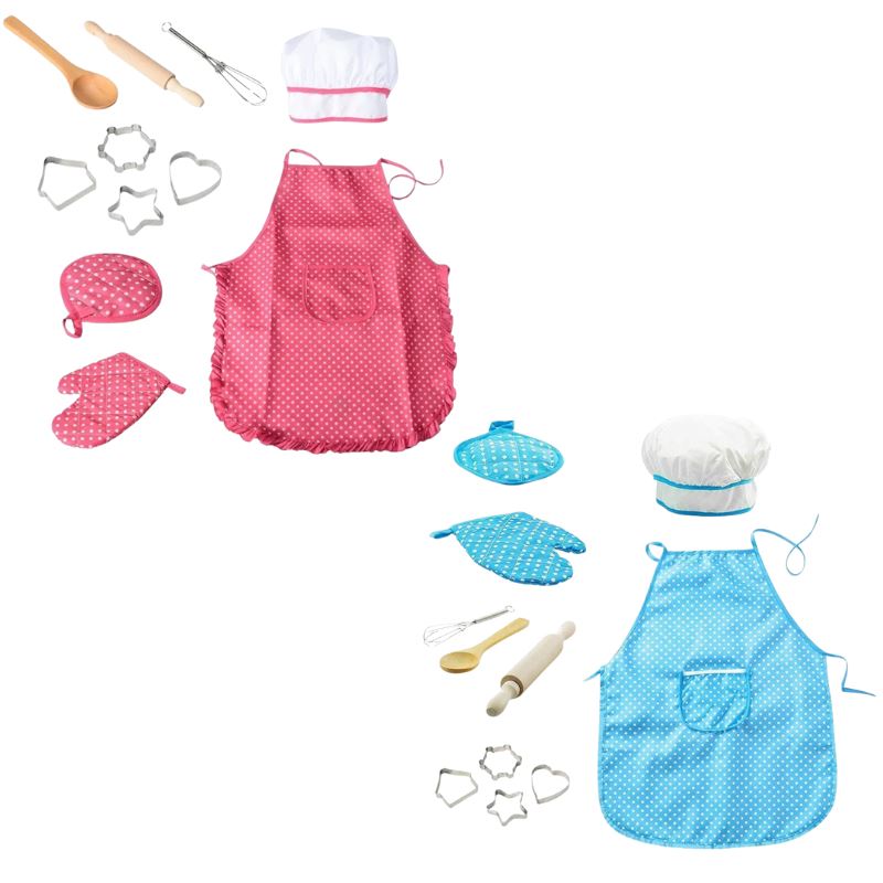 Kit Acessórios de Cozinha + Avental Infantil Bambino