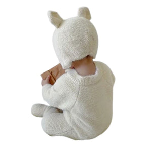 Macacão Infantil com Touca de Ursinho