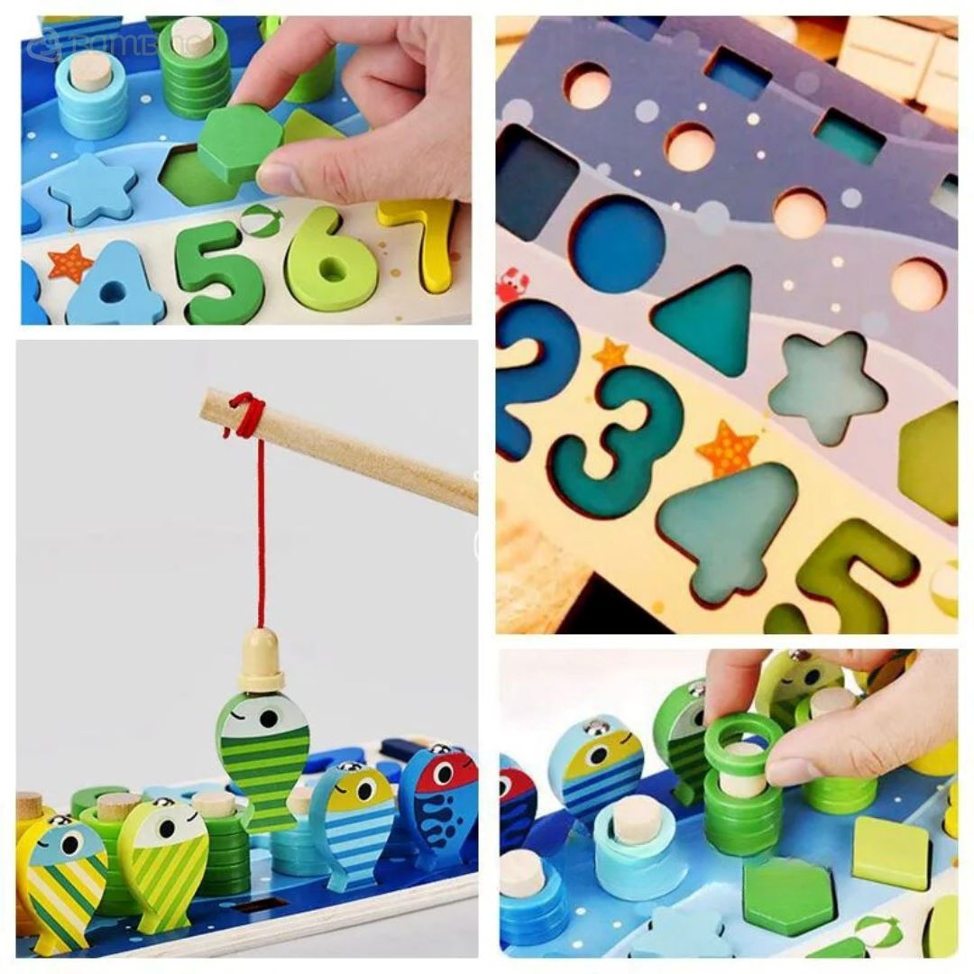 Brinquedo Kit Desenvolvimento Infantil: Coordenação, Paciência e Raciocínio Lógico Bambino