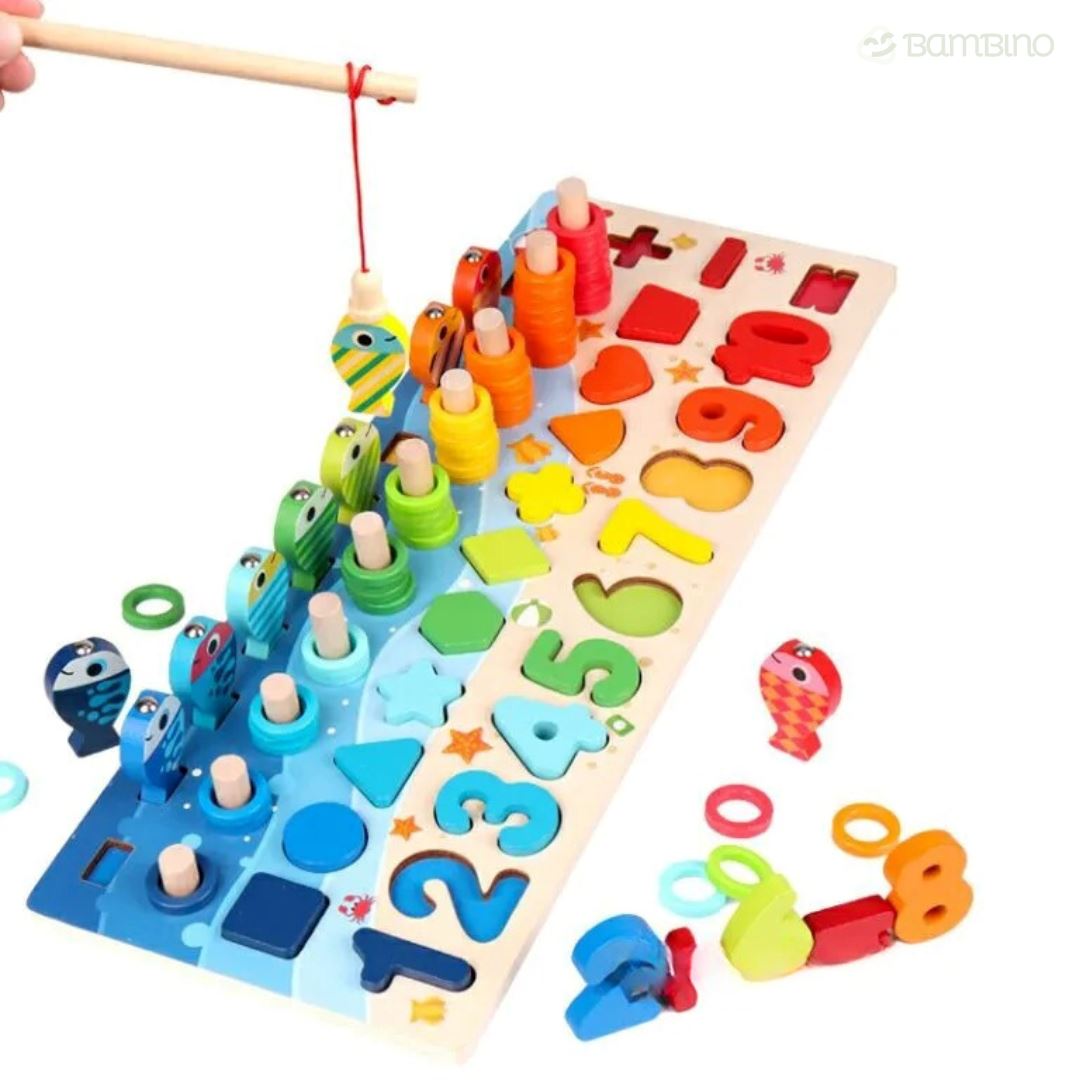 Brinquedo Kit Desenvolvimento Infantil: Coordenação, Paciência e Raciocínio Lógico Bambino