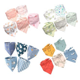 Bandana Babador para Bebê Bambino - Contém 5 peças