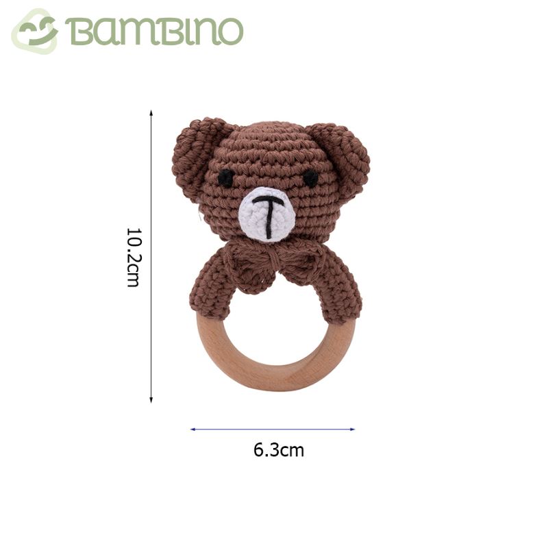 Chocalho Ternura Trabalhado Para Recém Nascidos Bambino